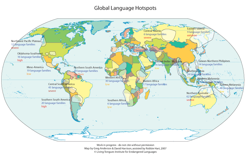 Language Hotspots - Maps